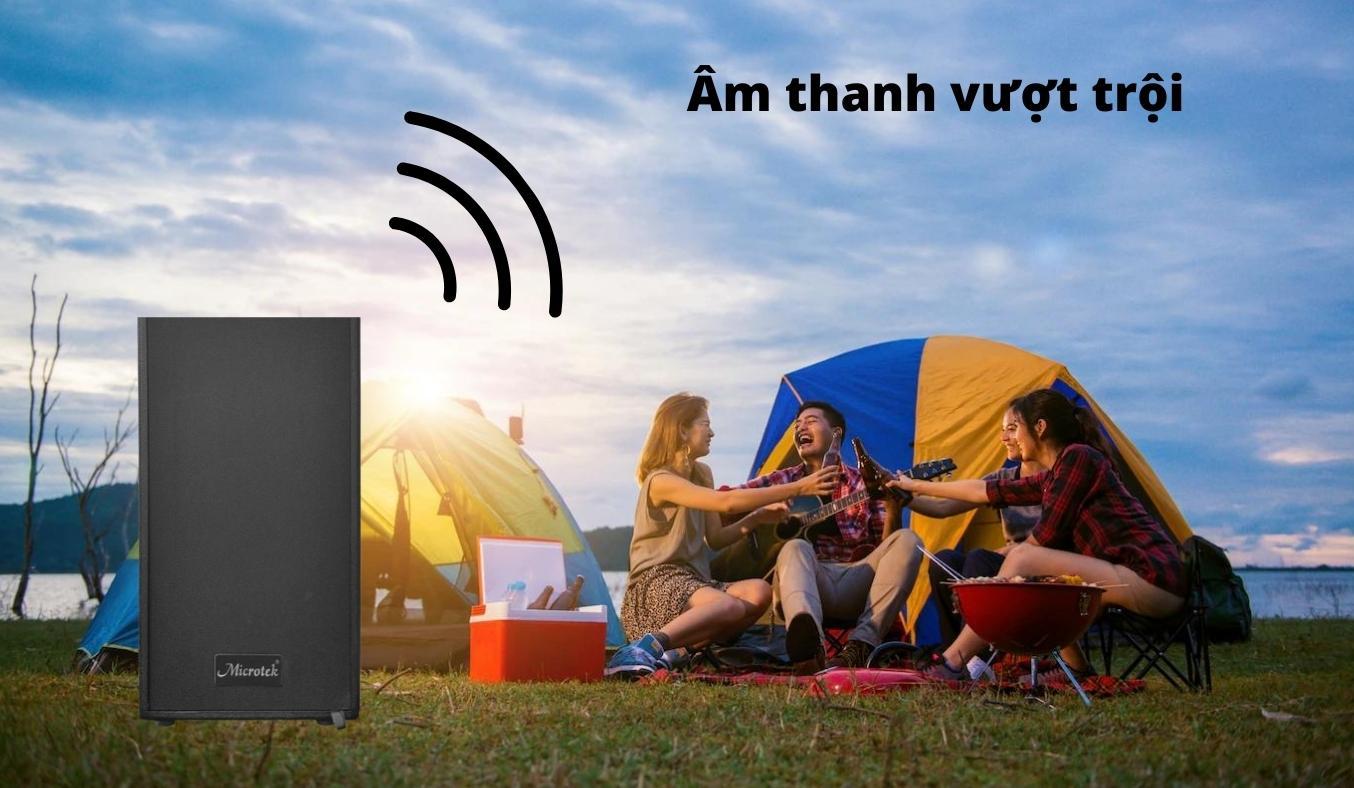 Loa karaoke di động Microtek MTK 20 chất lượng âm thanh vượt trộii